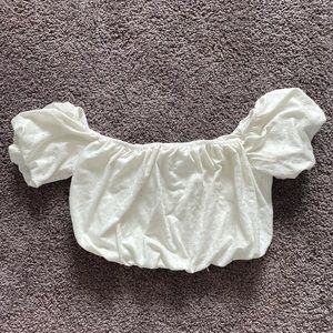 Urban Outfitters Eyelet Off the Shoulder Top